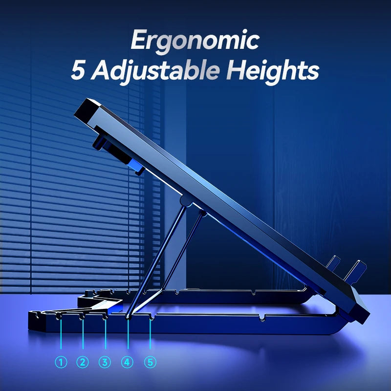 COOLCOLD Laptop Cooling Pad with 12 Quiet Fans,12-17.3 Inch Gaming Laptop Cooler Stand with Two USB Ports & Phone Holder