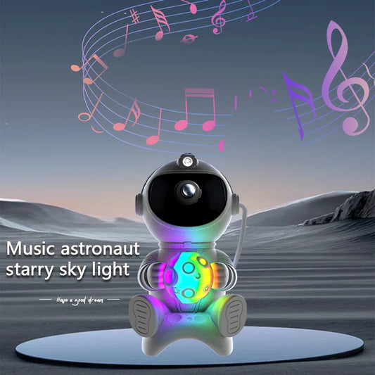 Astronaut Galaxy Projector ,with Remote Control,Bluetooth Speaker,Star Rocket Night Light for Kids, Ceiling, Gifts, Room Decor