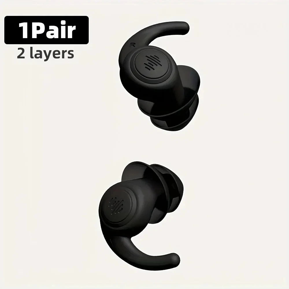 1 Pair Soft Silicone Noise Cancelling Earplugs Anti-noise Earplug For Concerts Sleeping Swimming Reusable Waterproof Ear Plugs