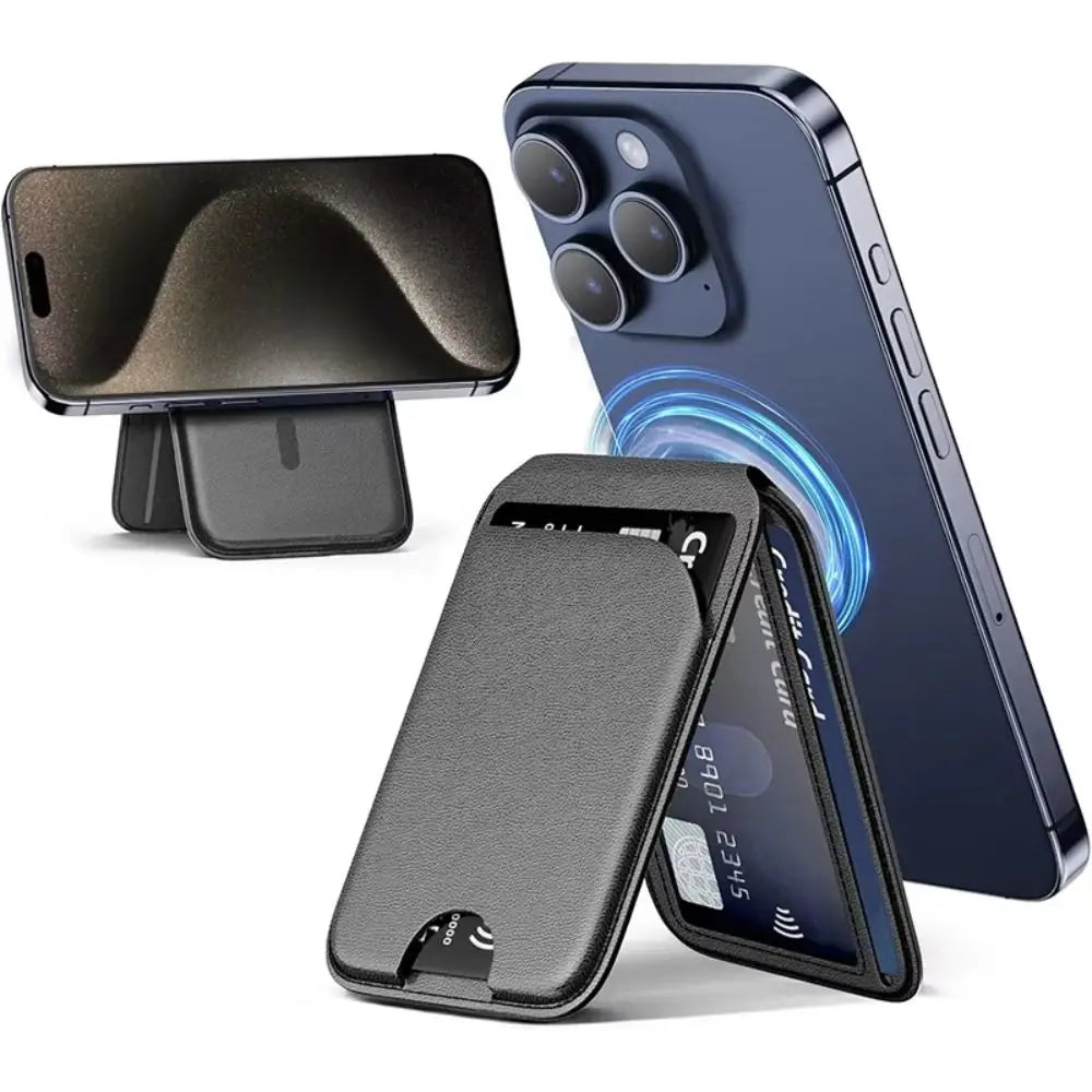 Foldable Magnetic Stand Safety Leather for iPhone