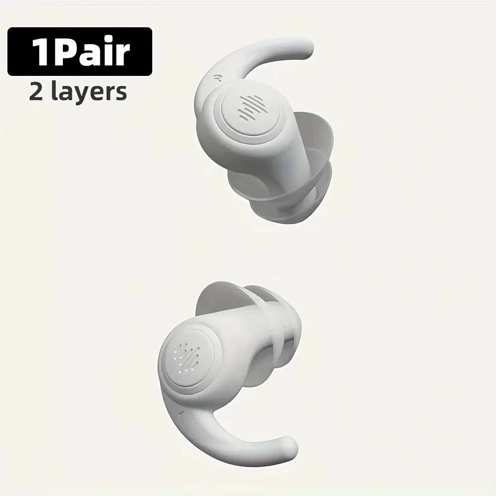 1 Pair Soft Silicone Noise Cancelling Earplugs Anti-noise Earplug For Concerts Sleeping Swimming Reusable Waterproof Ear Plugs