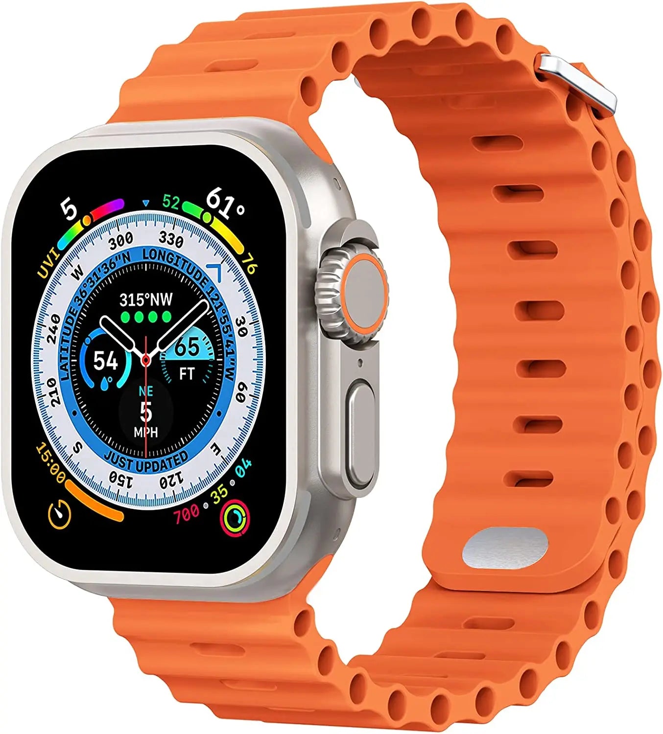 Ocean Strap for Apple Watch Ultra 3 2 Band 49mm Series 45mm 41mm 46mm 42mm 40 44mm Silicone Watchband iWatch 11 10 9 8 7 6 5 SE2