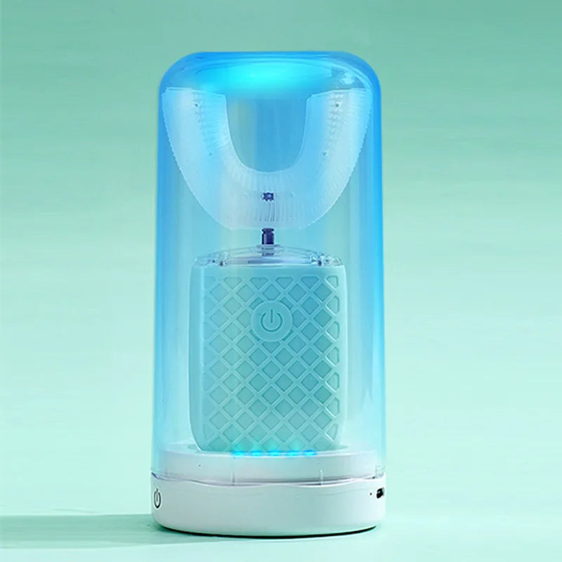 360 Degrees Intelligent Automatic Electric Toothbrush U Type for Adults Child Smart Sonic Tooth Brush USB Charging Teeth Whiten