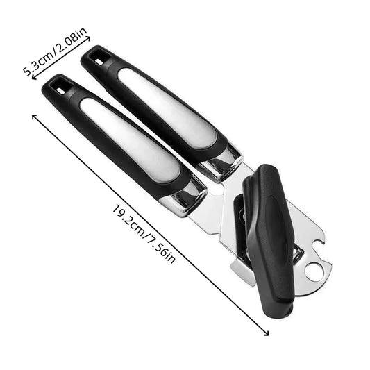 1pc/2pcs Stainless Steel Can Opener Manual Can Opener Kitchen Tool Multifunctional Can Opening Tool