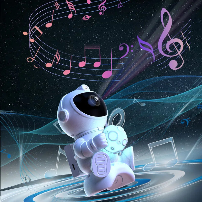 Astronaut Galaxy Projector ,with Remote Control,Bluetooth Speaker,Star Rocket Night Light for Kids, Ceiling, Gifts, Room Decor